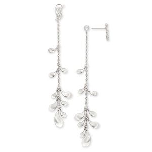 Kendra Scott Pamela Silver earrings, Never worn!